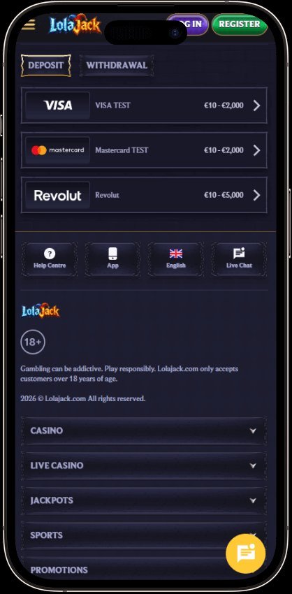 Lolajack login in United Kingdom